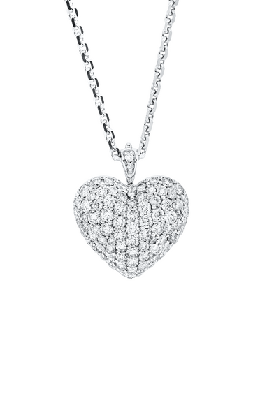Brogle Selection heart pendant with diamonds Brogle Selection heart pendant with diamonds