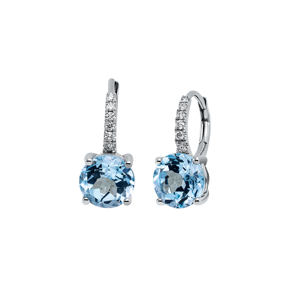 Brogle Classic Sky topaz earrings Brogle Classic Sky topaz earrings