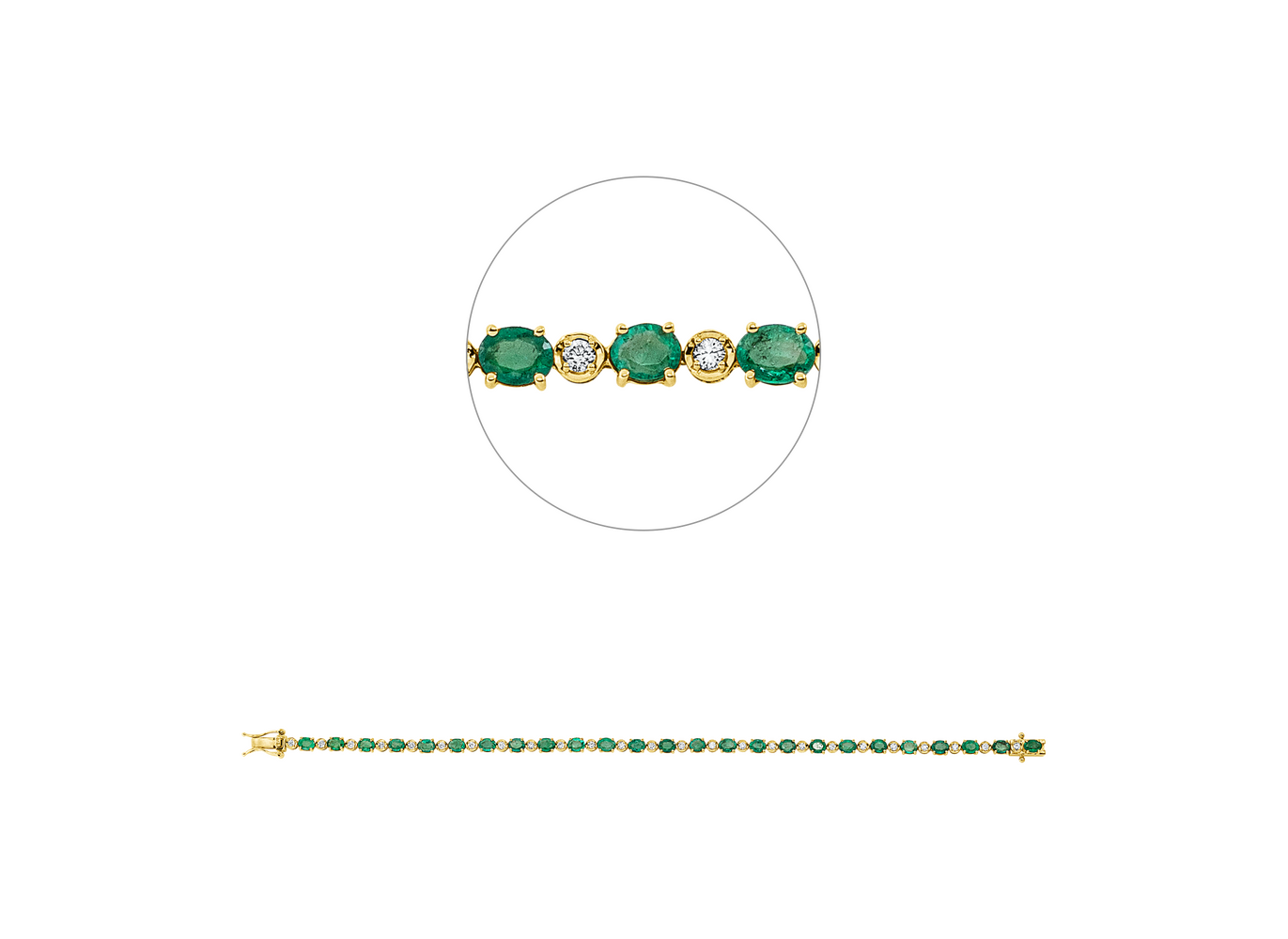 Brogle Classic emerald bracelet