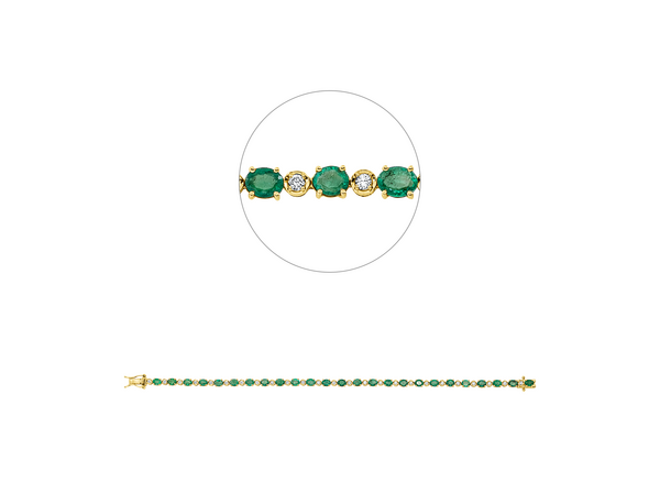 Brogle Classic emerald bracelet