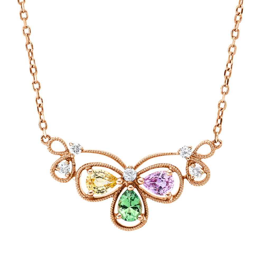 Brogle Classic colored stone necklace