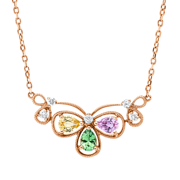 Brogle Classic colored stone necklace Brogle Classic colored stone necklace