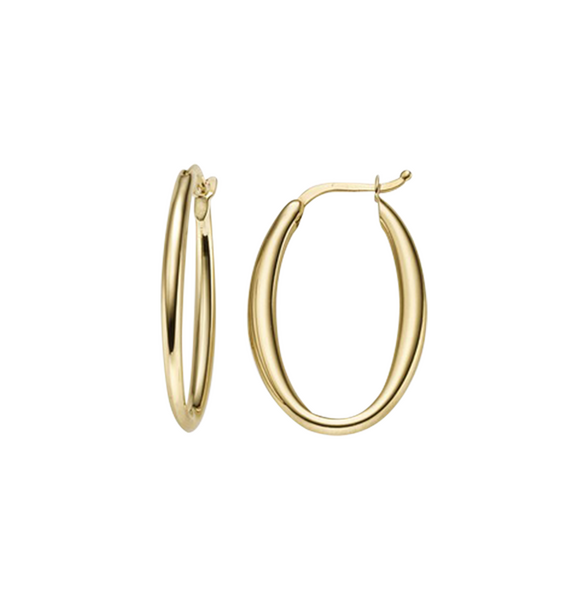 Brogle Classic gold hoop earrings Brogle Classic gold hoop earrings