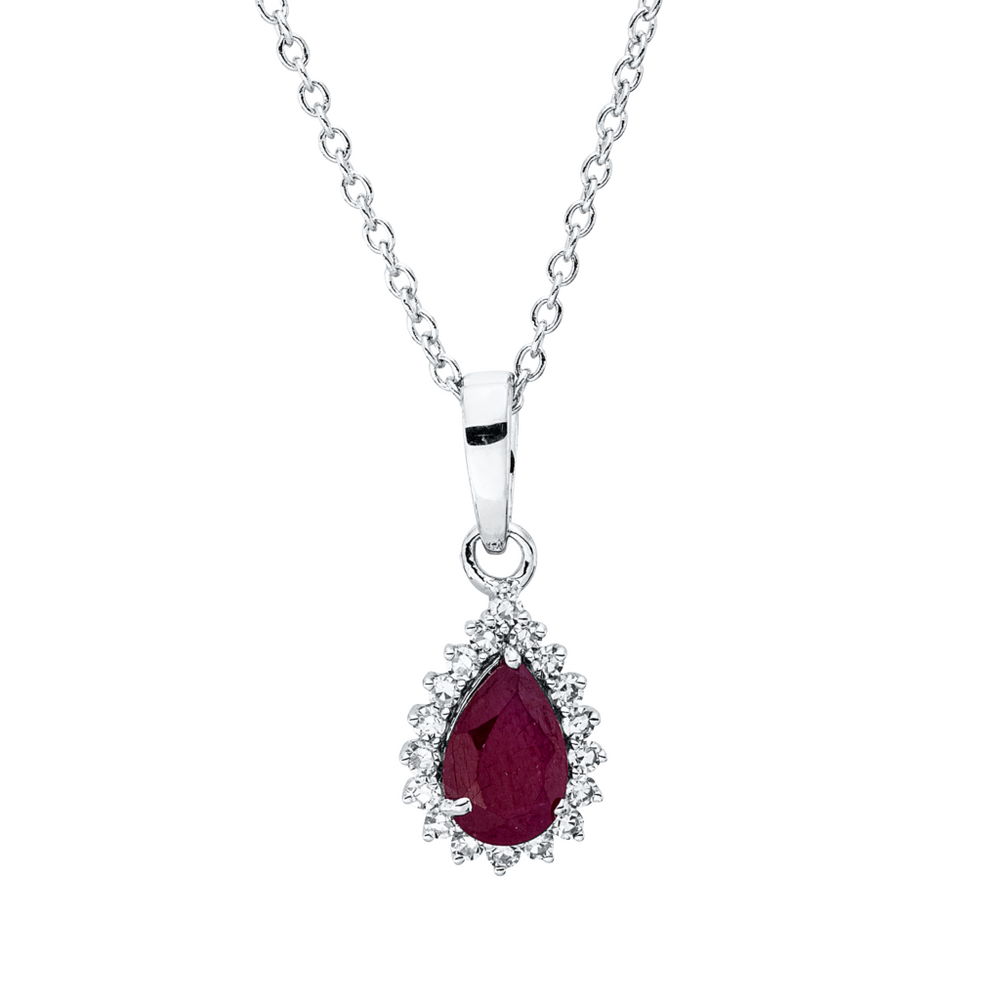 Brogle Classic Kette mit Rubinanhänger