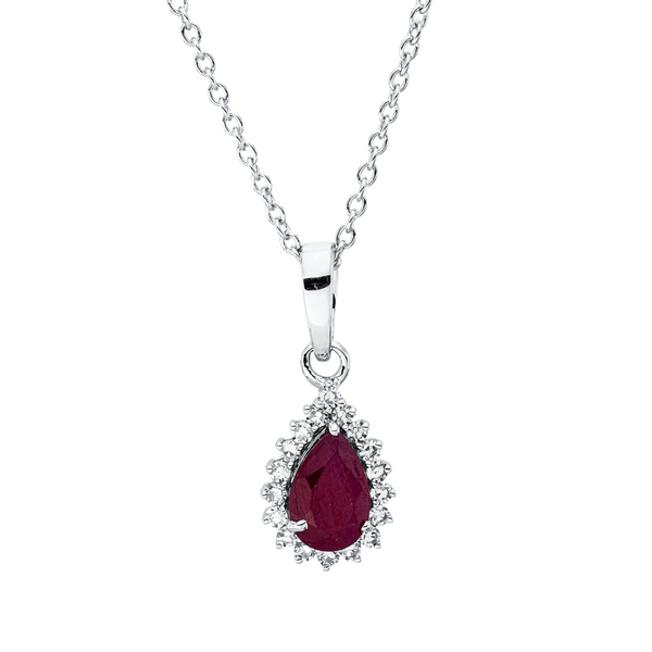 Brogle Classic Kette mit Rubinanhänger