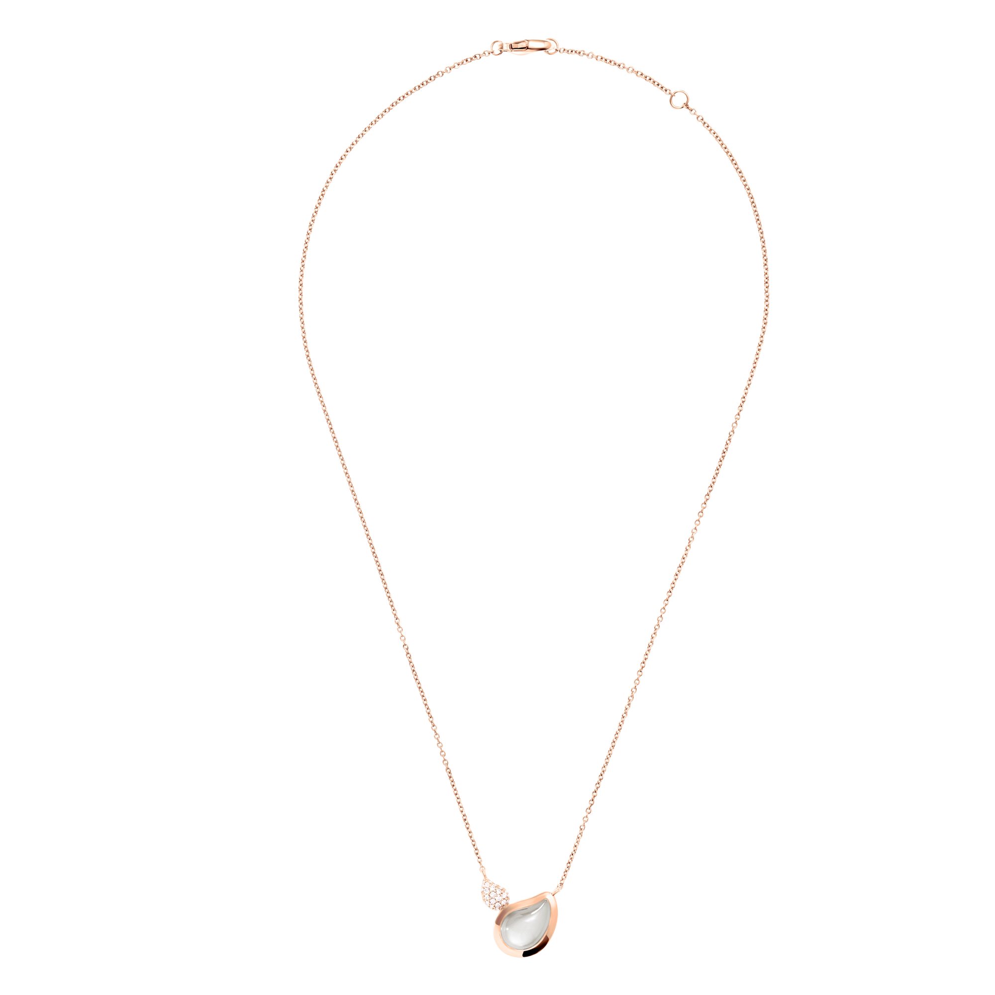 Tamara Comolli Signature Two Drops Mondstein Halskette mit Anhänger Tamara Comolli Signature Two Drops Mondstein Halskette mit Anhänger