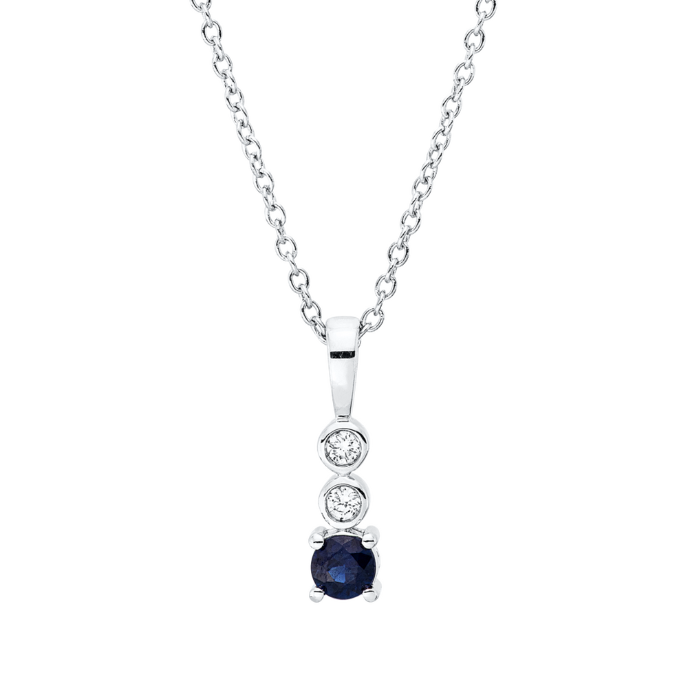 Brogle Classic Kette mit Saphiranhänger
