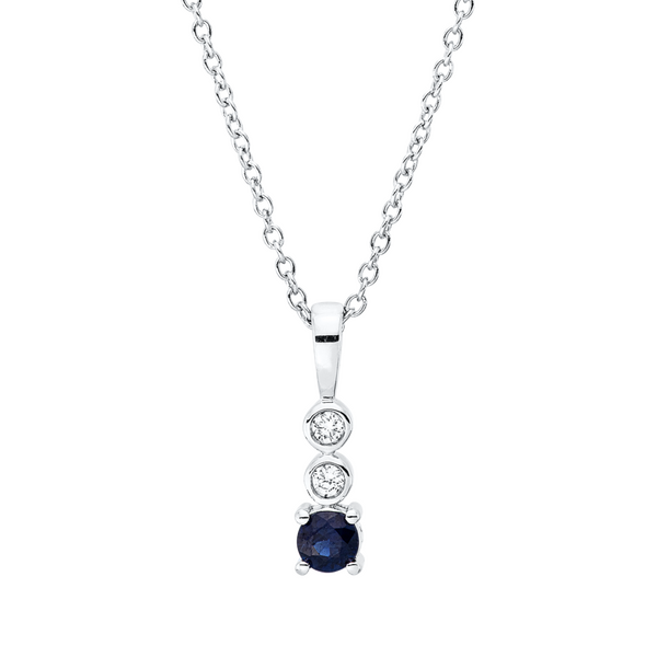 Brogle Classic Kette mit Saphiranhänger