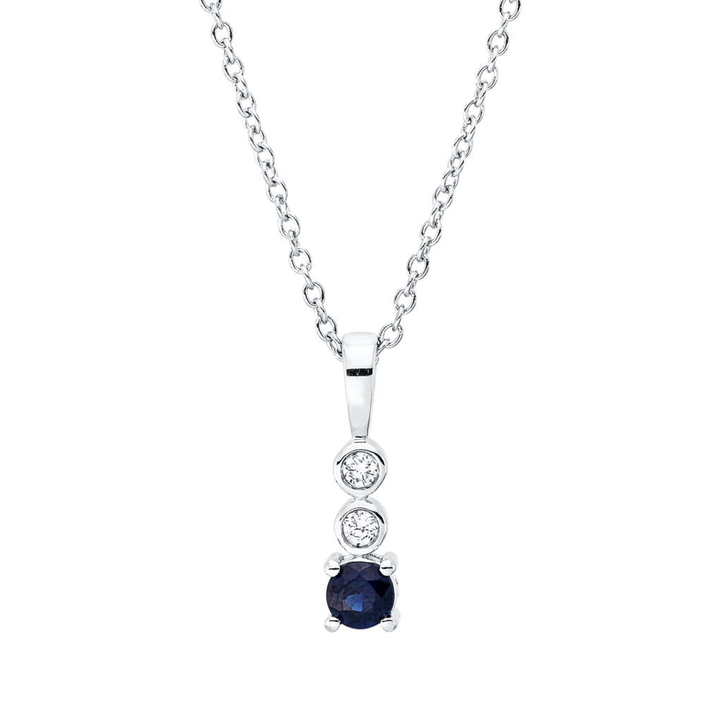 Brogle Classic Kette mit Saphiranhänger Brogle Classic Kette mit Saphiranhänger