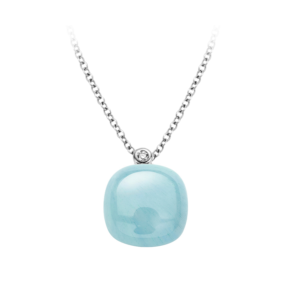Bigli Mini Sweety Aquamarin Halskette