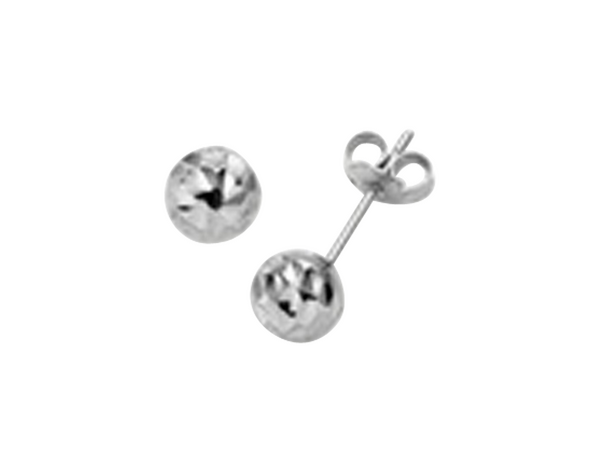 Brogle Classic gold ear studs beads diamanté 6mm Brogle Classic gold ear studs beads diamanté 6mm