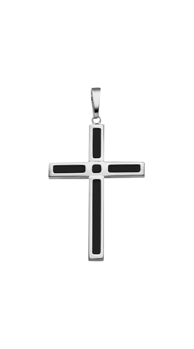 Brogle Classic Kreuzanhänger mit Onyx