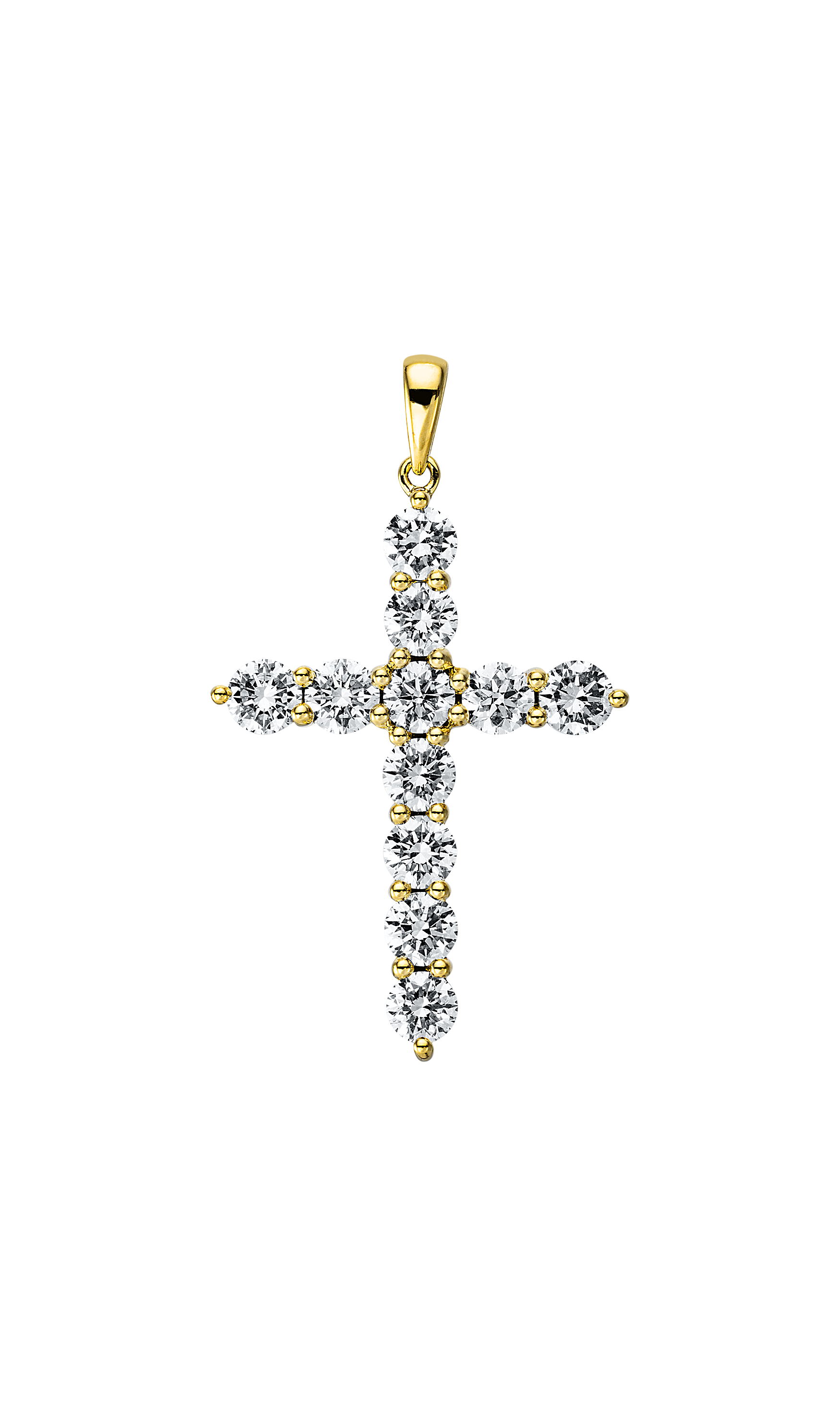 Brogle Selection Kreuzanhänger mit Diamanten