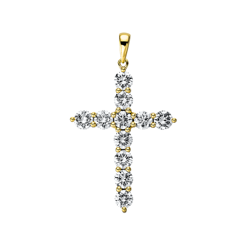 Brogle Selection Kreuzanhänger mit Diamanten Brogle Selection Kreuzanhänger mit Diamanten