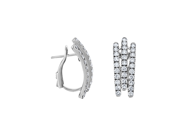 Brogle Selection diamond hoop earrings Brogle Selection diamond hoop earrings