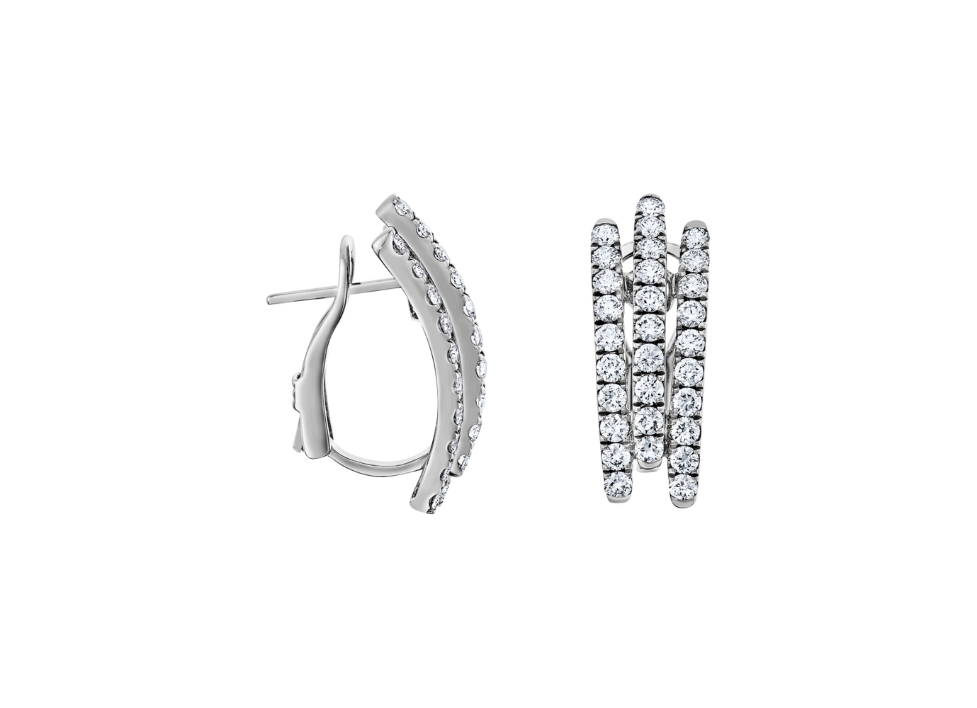 Brogle Selection diamond hoop earrings Brogle Selection diamond hoop earrings