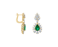 Brogle Selection bicolor emerald earrings Brogle Selection bicolor emerald earrings