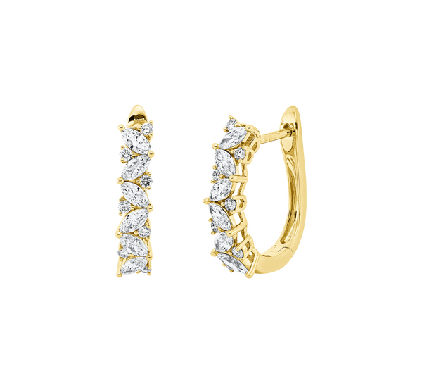 Brogle Selection diamond hoop earrings