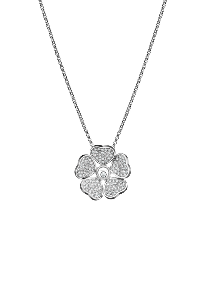 Chopard Happy Hearts Flowers Necklace with Pendant