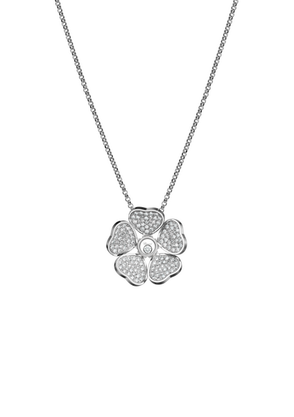 Chopard Happy Hearts Flowers Necklace with Pendant