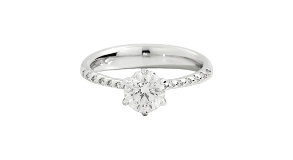 Recarlo Anniversary Six Solitaire Ring