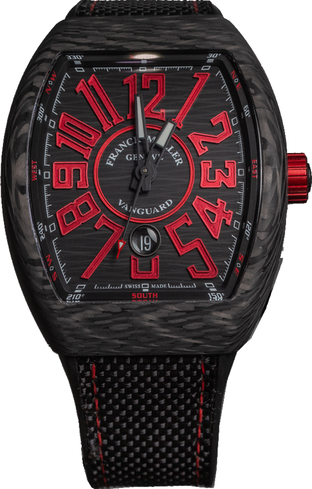 Franck Muller Vanguard Automatik Datum Carbon 53,7 x 44mm Franck Muller Vanguard Automatik Datum Carbon 53,7 x 44mm