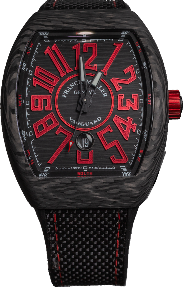 Franck Muller Vanguard Automatik Datum Carbon 53,7 x 44mm Franck Muller Vanguard Automatik Datum Carbon 53,7 x 44mm