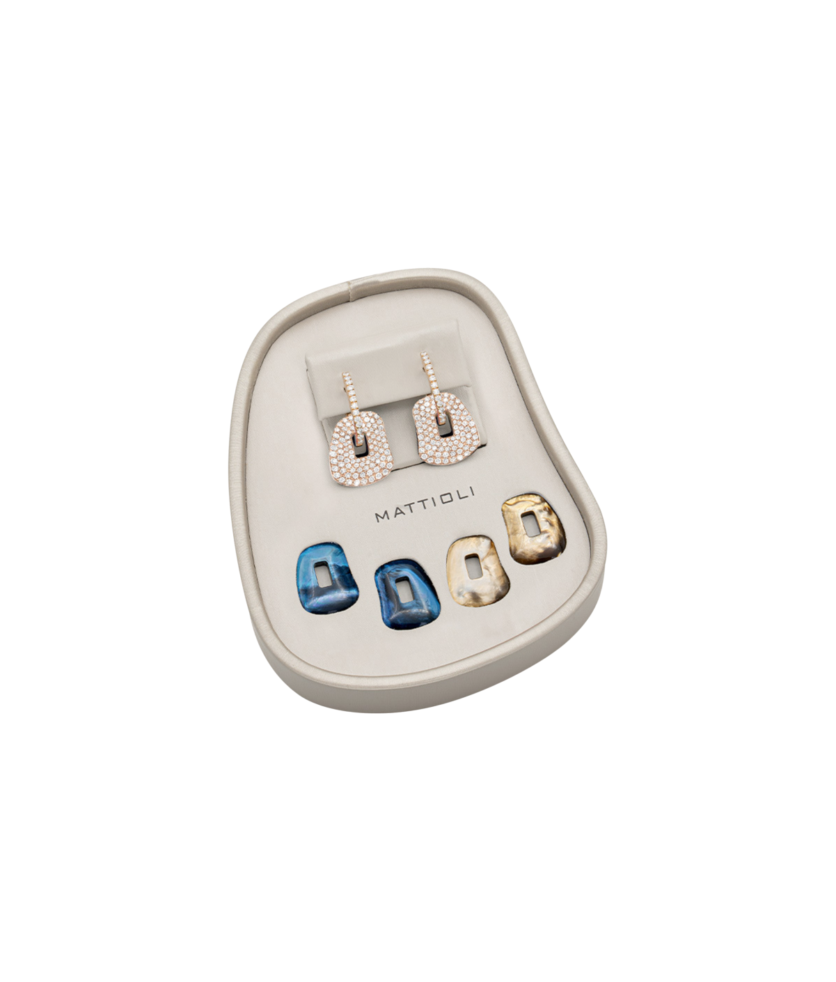 Mattioli Puzzle earring box, small with 3 pairs of puzzles Mattioli Puzzle earring box, small with 3 pairs of puzzles