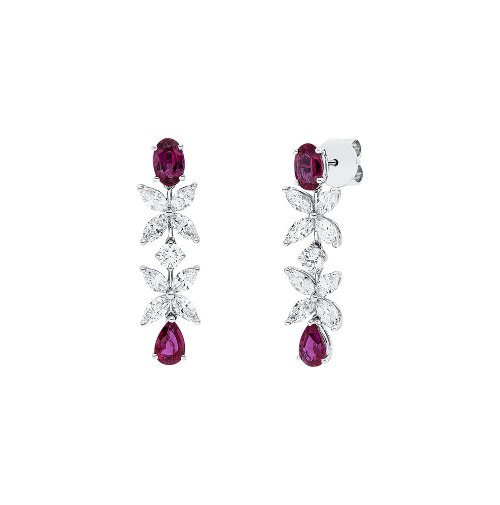 Brogle Selection Rubinohrhänger