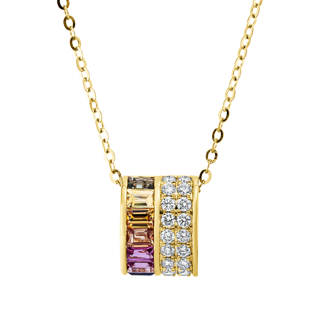 Brogle Classic necklace with sapphire pendant