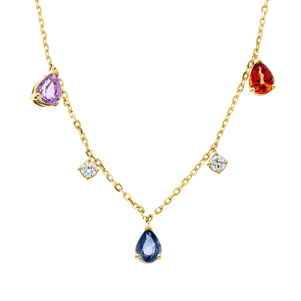 Brogle Classic necklace with sapphire pendant Brogle Classic necklace with sapphire pendant
