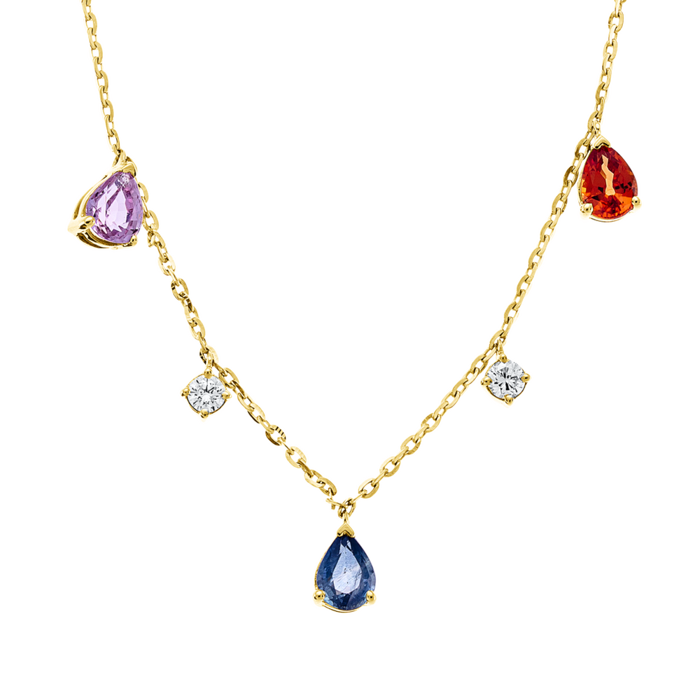 Brogle Classic necklace with sapphire pendant Brogle Classic necklace with sapphire pendant