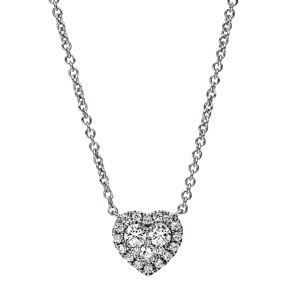 Brogle Classic necklace with diamond heart