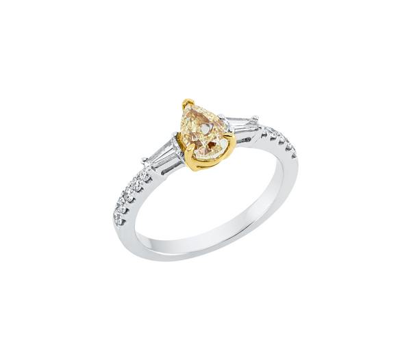 Brogle bicolor solitaire ring Brogle bicolor solitaire ring
