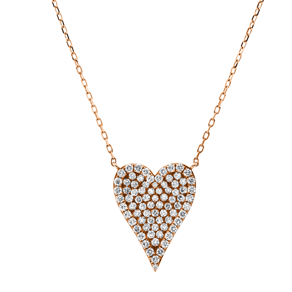 Brogle Classic necklace with diamond heart Brogle Classic necklace with diamond heart