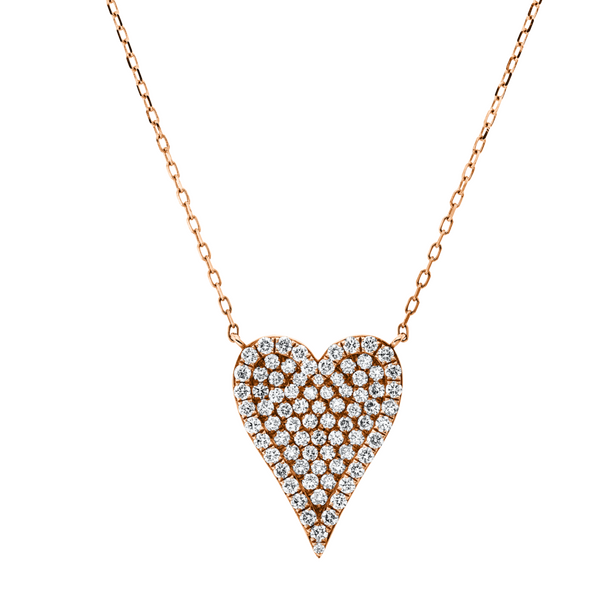 Brogle Classic necklace with diamond heart Brogle Classic necklace with diamond heart