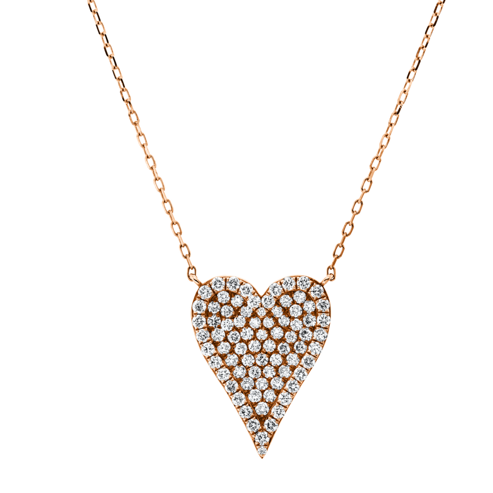 Brogle Classic necklace with diamond heart Brogle Classic necklace with diamond heart