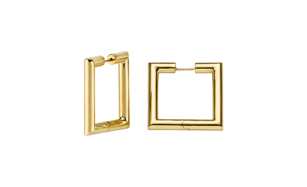 Brogle Classic gold hoop earrings Brogle Classic gold hoop earrings