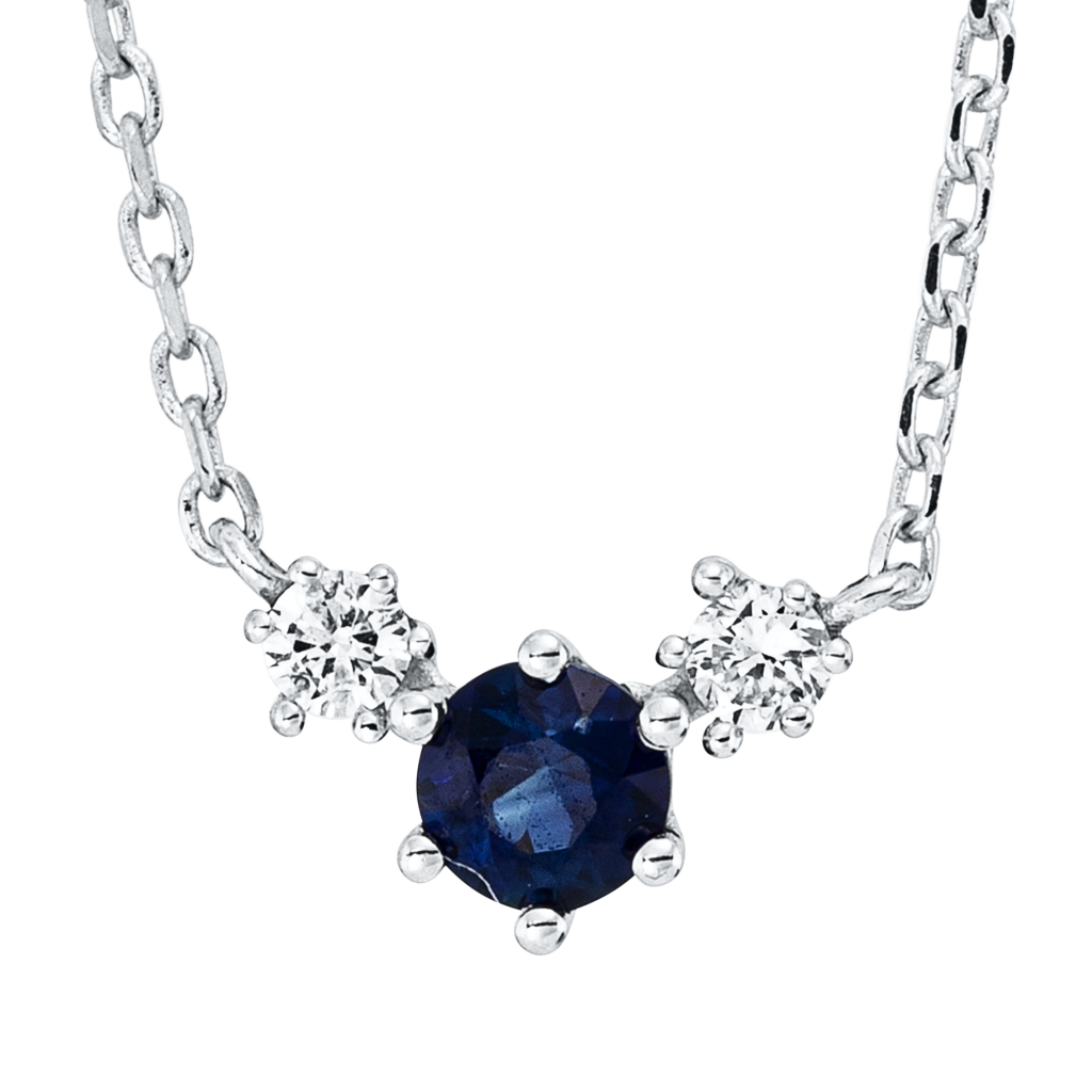 Brogle Classic necklace with sapphire pendant Brogle Classic necklace with sapphire pendant