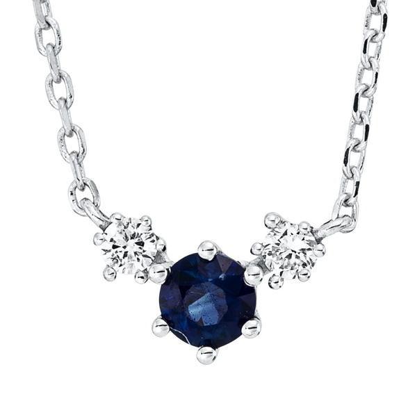 Brogle Classic necklace with sapphire pendant Brogle Classic necklace with sapphire pendant