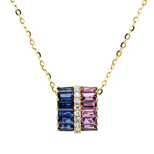 Brogle Classic Kette mit Saphiranhänger Rainbow Brogle Classic Kette mit Saphiranhänger Rainbow
