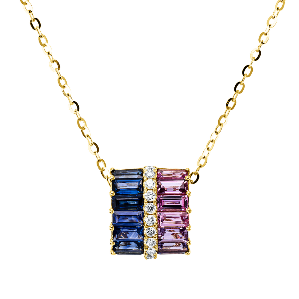 Brogle Classic Kette mit Saphiranhänger Rainbow Brogle Classic Kette mit Saphiranhänger Rainbow