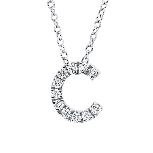 Brogle Classic Kette mit Diamantbuchstaben C