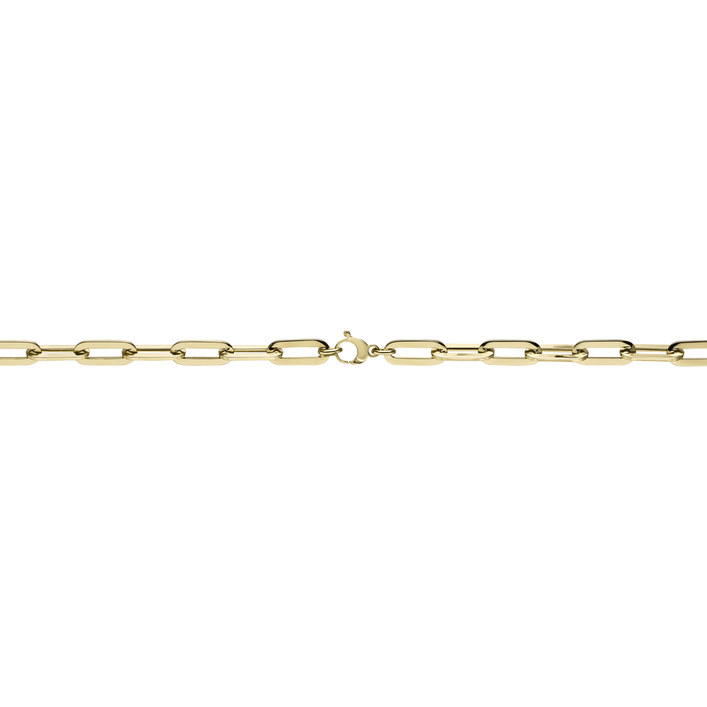 Brogle Classic Paper Clip Gold Chain 8mm Brogle Classic Paper Clip Gold Chain 8mm