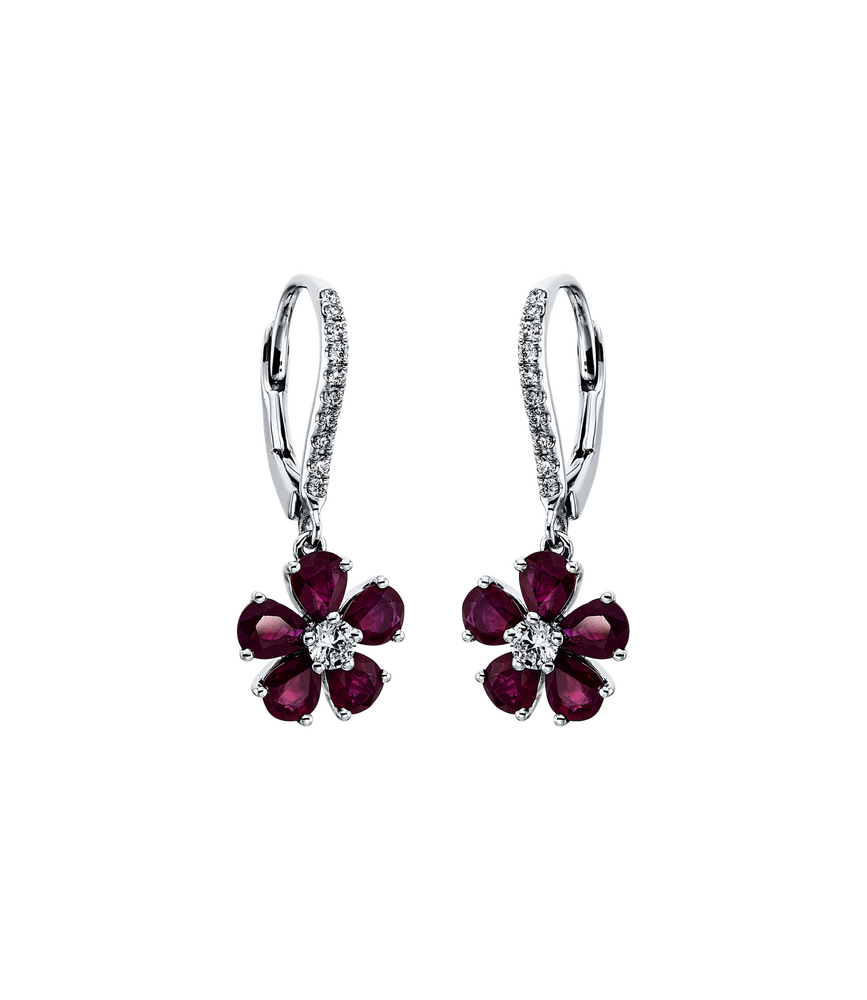 Brogle Classic ruby earrings