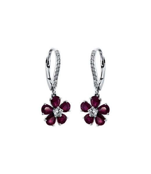 Brogle Classic ruby earrings