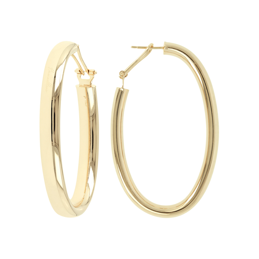 Bronzallure Golden hoop earrings