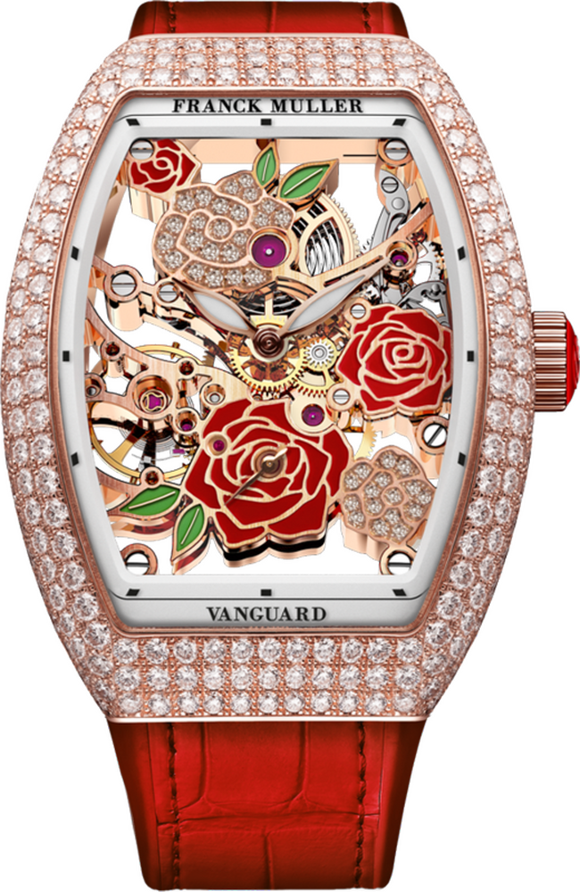 Franck Muller Vanguard Rose Skeleton 42.3 x 32mm