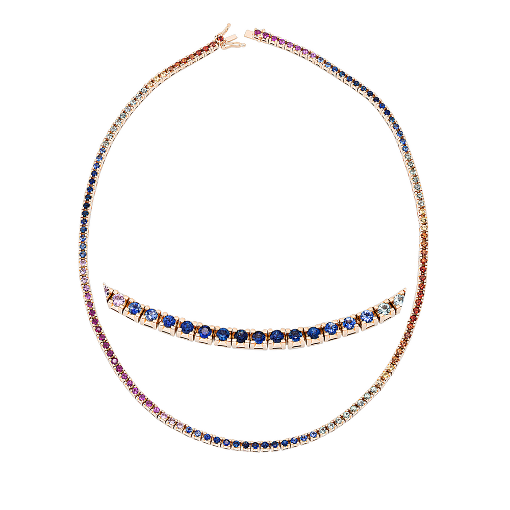 Brogle Selection sapphire necklace Rainbow Brogle Selection sapphire necklace Rainbow