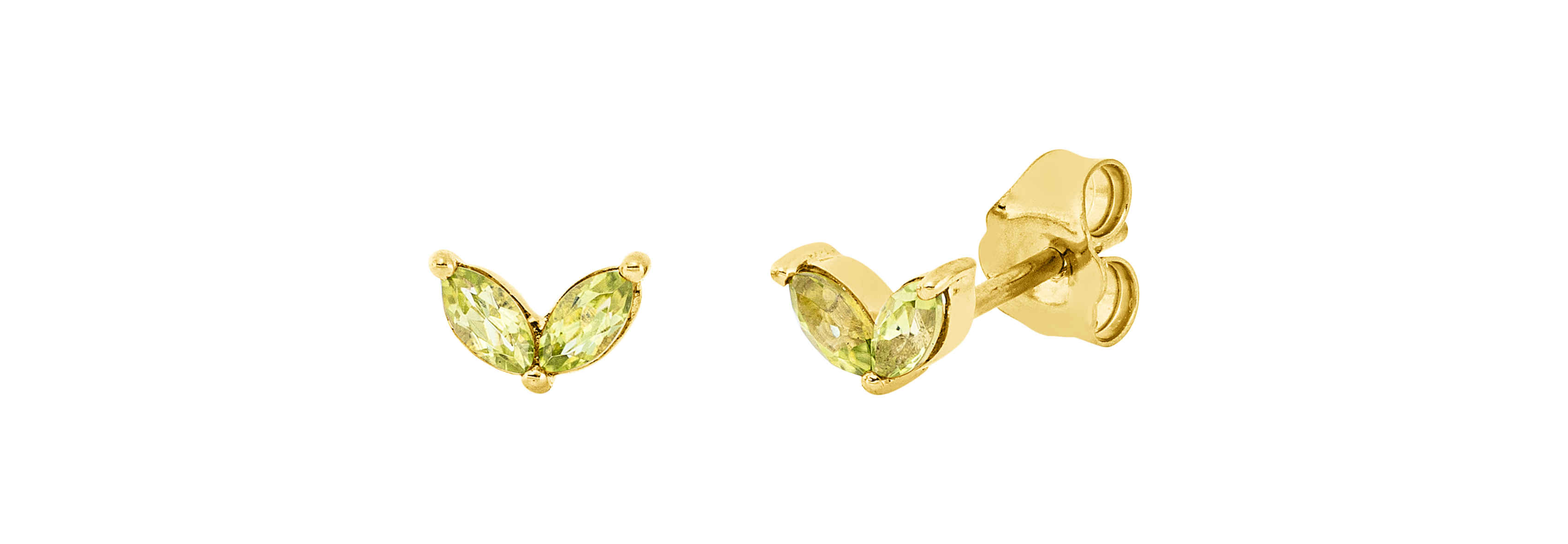 Brogle Classic peridot ear studs